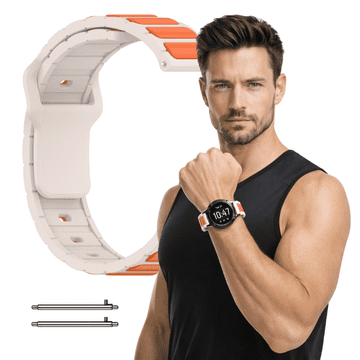 Pašček za Huawei Watch GT2 GT3 GT4 GT5 Pro GT2e 2e 46 mm, bež, 22 mm