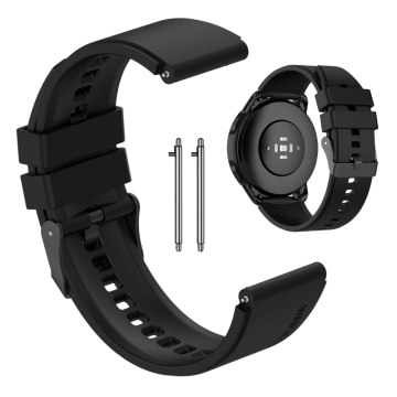 Pašček za Xiaomi Mi Watch / Watch S1 S2 S3 S4 Active Pro, črn, 22 mm