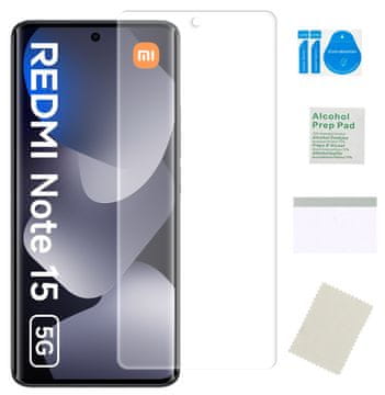 Zaščitna folija za XIAOMI REDMI NOTE 15 5G hidrogelna zaščitna folija za zaslon, trpežna TPU