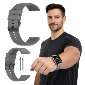 Pašček za Xiaomi Redmi Watch 5 Lite za uro, siv, 22 mm