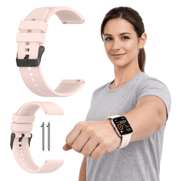 Silikonski pašček za Xiaomi Redmi Watch 5 Lite, roza 22 mm