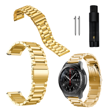 Pašček za Samsung Galaxy Watch 4 42mm kovinski pašček zlate barve 20mm