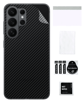 Zaščitna folija za SAMSUNG GALAXY S26 ULTRA, karbonsko črna, za hrbtno stran
