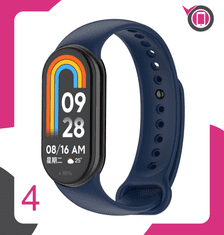 Silikonski pašček za Xiaomi Mi Band 8 9 10 zapestnico in uro zelene barve