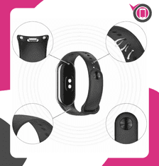 Silikonski pašček za Xiaomi Mi Band 8 9 10 zapestnico in uro zelene barve