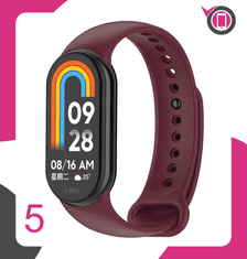 Silikonski pašček za Xiaomi Mi Band 8 9 10 zapestnico in uro zelene barve