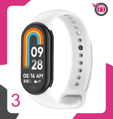 Silikonski pašček za Xiaomi Mi Band 8 9 10 zapestnico in uro zelene barve