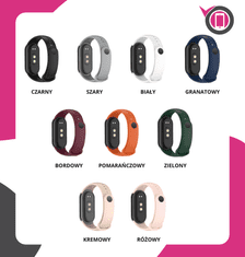 Silikonski pašček za Xiaomi Mi Band 8 9 10 zapestnico in uro zelene barve