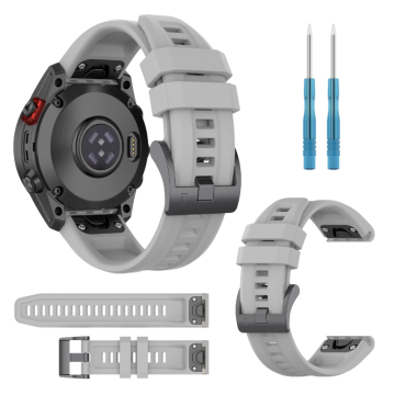 Silikonski pašček za Garmin Fenix 7X 6X 5X 26 mm QuickFit