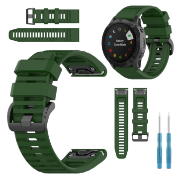 Silikonski pašček za Garmin Fenix 5X 6X 7X Pro Solar Watch Band BARVE