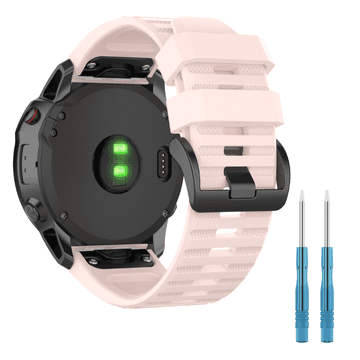 Pašček za Garmin Fenix 5 6 7 8 47mm PRO Solar športni pašček roza 22mm