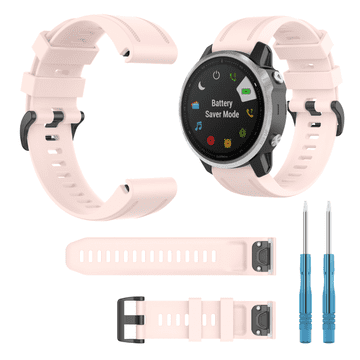 Pašček za uro Garmin Fenix 5s / 6s / 7s Solar / Fenix 8 43mm roza 20mm