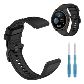 Pašček za Garmin Fenix 5X 6X 7X, zapestnica 26 mm QuickFit, dvobarvna