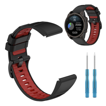 Dvobarven pašček za športno uro Garmin Fenix 7X / 7X Pro / Tactix