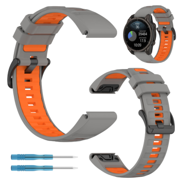 Dvobarvni pašček za uro Garmin Fenix 7s / 6s / 5s, RAZLIČNE BARVE