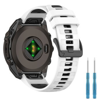 Pašček za Garmin Fenix 5 6 7 8 47mm Pro športni dvobarvni pašček 22mm