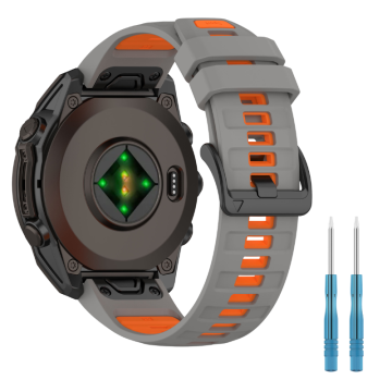 Pašček za Garmin Fenix 5 / 6 / 7 / 8 / E 47 mm zapestnica, dvobarvna