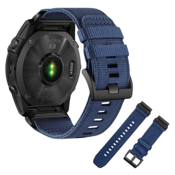 Pašček za Garmin Fenix 5s 6s 7s najlonski pašček moder QuickFit