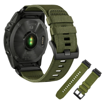 Pašček za Garmin Fenix 5s 6s 7s iz najlona, zelene barve