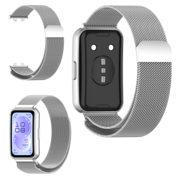 Pašček za Huawei Band 11 / Band 11 Pro, zapestnica, kovinska, srebrna