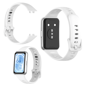 Silikonski pašček za Huawei Band 11 / Band 11 Pro, močan in vzdržljiv, bel