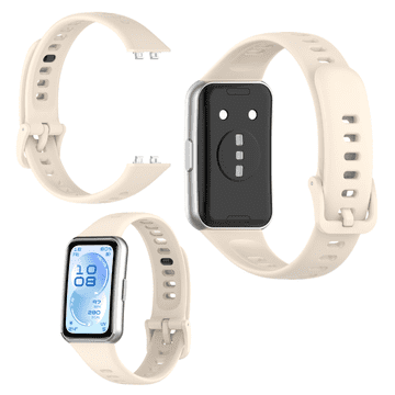 Silikonski pašček za Huawei Band 11 / Band 11 Pro, bež