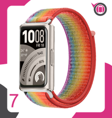 Pašček za Huawei Band 11 / Band 11 Pro iz najlona, črne barve za pametno uro