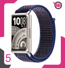 Pašček za Huawei Band 11 / Band 11 Pro iz najlona, črne barve za pametno uro