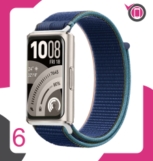 Pašček za Huawei Band 11 / Band 11 Pro iz najlona, črne barve za pametno uro