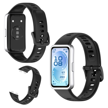 Silikonski pašček za Huawei Band 11 /Band 11 Pro, črne barve, za uro, močan TPU