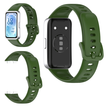 Silikonski pašček za Huawei Band 11 / 11 Pro TPU zapestnica zelene barve