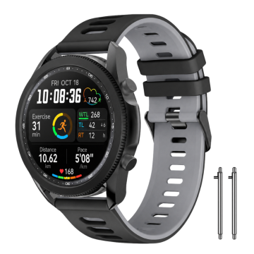 Dvobarvni silikonski pašček za Huawei Watch GT Runner 2