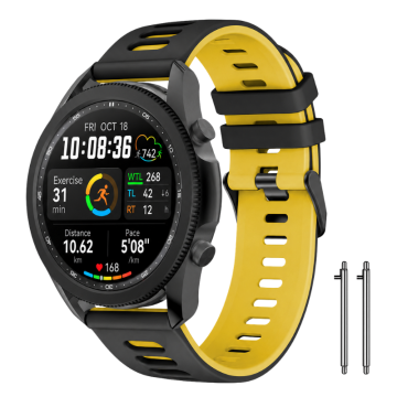 Silikonski pašček za Huawei Watch GT Runner 2, dvobarven