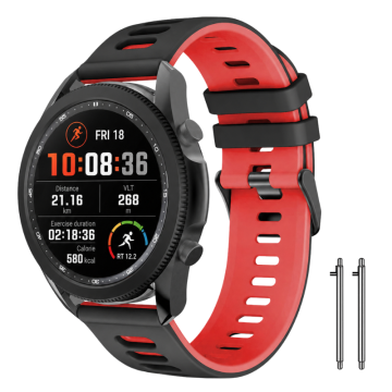 Silikonski pašček za Huawei Watch GT Runner 2, močan in trpežen, dvobarven