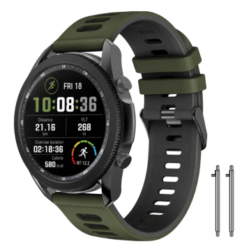 Silikonski pašček za Huawei Watch GT Runner 2, 20 mm, močan, dvobarven