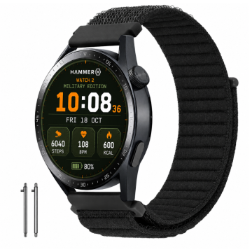 Pašček za uro HAMMER Watch 2 Military Edition, najlonski pašček, močan, vzdržljiv, COLORS