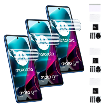 Zaščitna folija za MOTOROLA MOTO G200 5G za zaslon, hidrogel, močna, 3 kosi