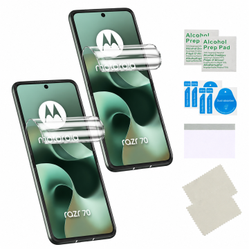 Zaščitna folija za MOTOROLA RAZR 70 5G na zaslonu hidrogel močan TPU 2 kosa