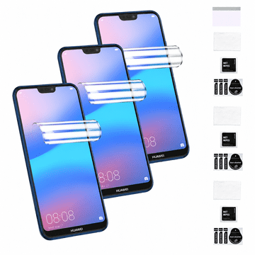 Zaščitna folija za HUAWEI P20 LITE na zaslonu, hidrogel, močna, vzdržljiva, TPU 3X