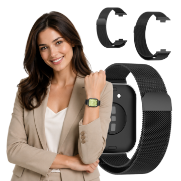 Pašček za Huawei Watch Fit 5 / 5 PRO, črne barve