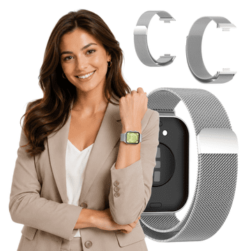 Pašček za Huawei Watch Fit 5 / 5 PRO, kovinski pašček, srebrn