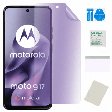 Zaščitna folija za MOTOROLA MOTO G17 za zaslon, hidrogel, proti modri barvi, močna