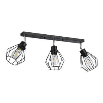 master LED Stenska svetilka 3xE27 za LED IP20 OTTO pravokotna črna