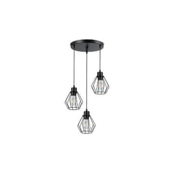 master LED Viseča svetilka 3xE27 za LED IP20 OTTO okrogla črna