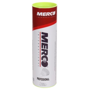 Merco Profesionalni badminton žogice črno pakiranje cevi 6 kosov