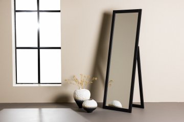 Venture Design Ogledalo Sebring 55x170 cm Črno