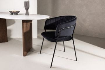 Venture Design Jedilni stol Selma 58x54x82 cm Črn