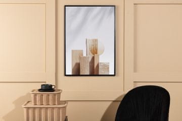 Venture Design Poster Leseni Bloki 50x70 cm Bež