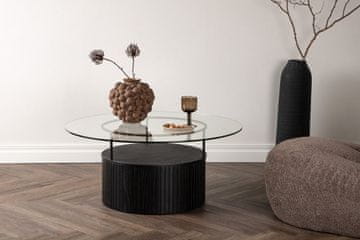 Venture Design Kavni mizica Bovall 90x40 cm črna