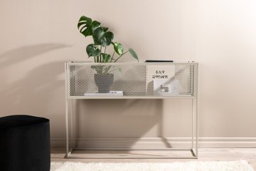 Venture Design Polica Flower Netz 30x80x110 cm bež